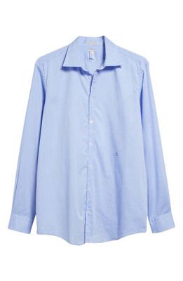 Massimo Alba Genova Cotton Oxford Button-Up Shirt in Azzurro
