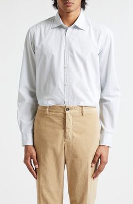 Massimo Alba Genova Stripe Button-Up Shirt in Bianco 