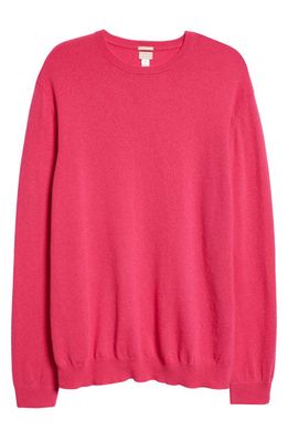 Massimo Alba Kane Crewneck Cashmere Sweater in Neon Pink