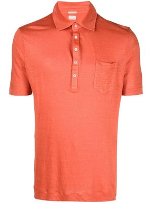 Massimo Alba linen polo-shirt - Orange