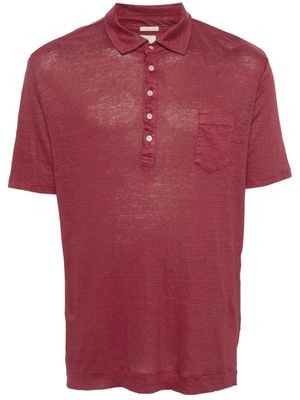 Massimo Alba linen polo shirt - Red