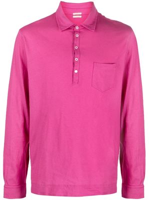 Massimo Alba long-sleeve cotton polo shirt - Pink