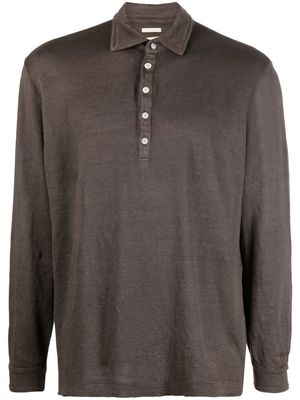 Massimo Alba long-sleeved polo shirt - Brown