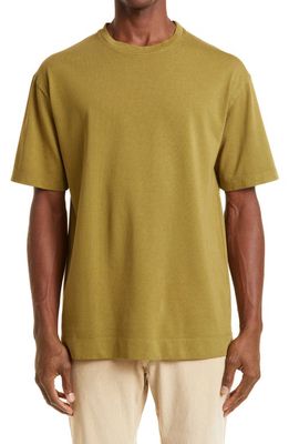 Massimo Alba Men's Heavyweight Cotton T-Shirt in Moss