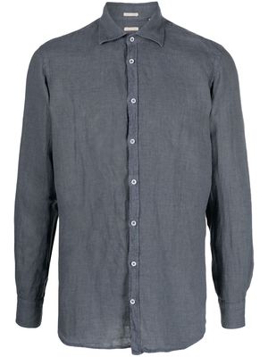 Massimo Alba mini-check pattern classic shirt - Grey