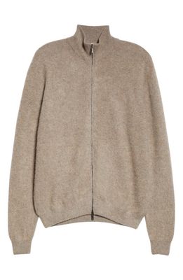 Massimo Alba Noel Zip Cashmere Sweater in Grey