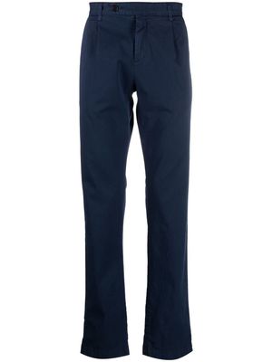 Massimo Alba off-centre button-fastening trousers - Blue