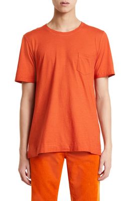 Massimo Alba Panarea Pocket T-Shirt in U368-Cinnamon