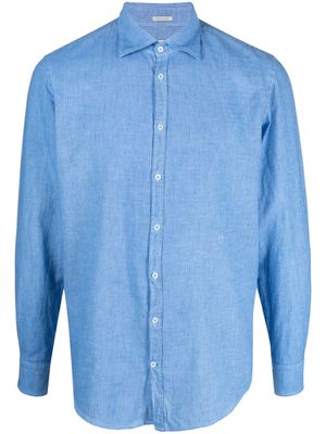 Massimo Alba pinstripe long-sleeve shirt - Blue