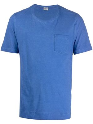 Massimo Alba pocket cotton T-Shirt - Blue