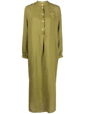 Massimo Alba relaxed-fit cotton long dress - Green