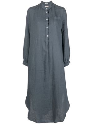 Massimo Alba relaxed-fit linen long dress - Grey