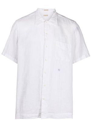 Massimo Alba short-sleeved linen shirt - White