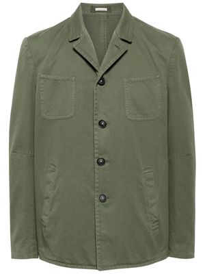 Massimo Alba single-breasted cotton blazer - Green