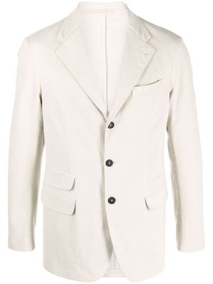 MASSIMO ALBA single-breasted cotton blazer - Neutrals