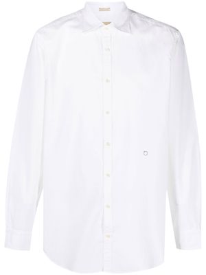 Massimo Alba spread-collar long-sleeved shirt - White