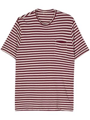 Massimo Alba striped cotton-linen-blend T-shirt - White