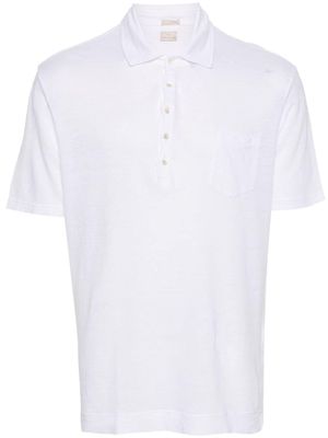 Massimo Alba Wembley linen polo shirt - White