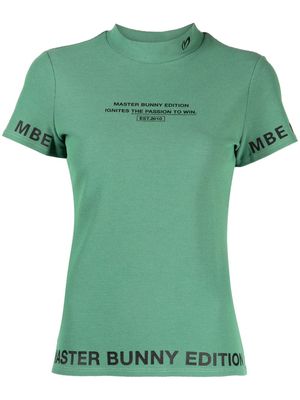 MASTER BUNNY EDITION logo-print jersey T-shirt - Green