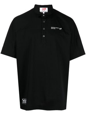 MASTER BUNNY EDITION logo-print polo shirt - Black