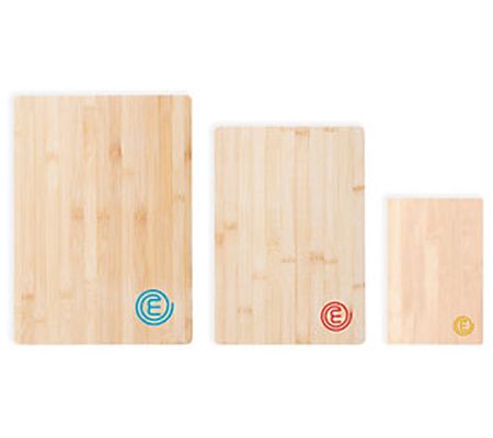 MasterChef 3-Piece Color-Coded Bamboo Cutting-B oard Set