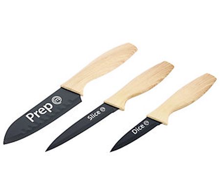 MasterChef 3-Piece Knife Set with Ergonomic Han dles