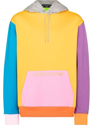 Mastermind Japan colour-block pullover hoodie - Orange