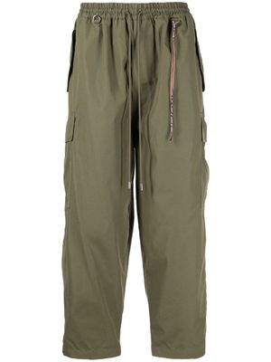 Mastermind Japan cotton-blend cargo trousers - Green
