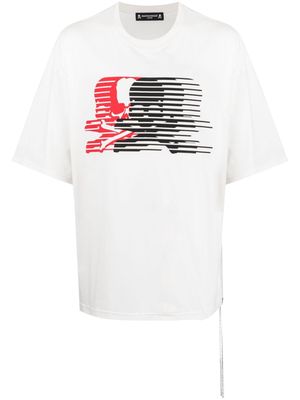 Mastermind Japan graphic-print cotton T-shirt - White