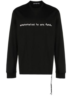 Mastermind Japan logo-print cotton sweatshirt - Black