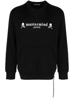 Mastermind Japan logo-print long-sleeve sweatshirt - Black