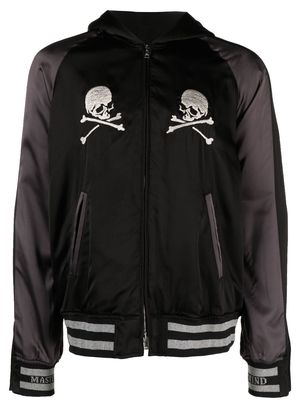 Mastermind Japan skull-embroidered bomber jacket - Black