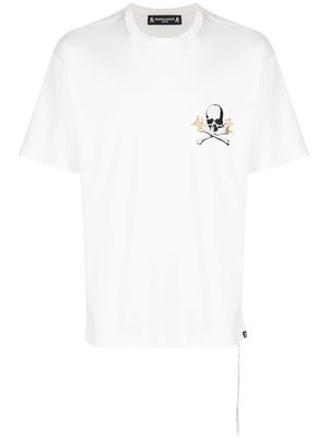 Mastermind Japan skull-print cotton T-shirt - White