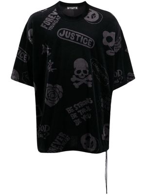 Mastermind Japan skull-print round-neck T-shirt - Black