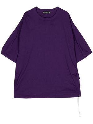 Mastermind World logo-embellished cotton T-shirt - Purple