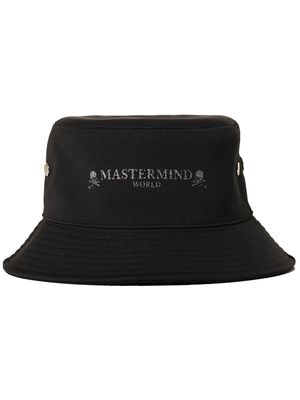 Mastermind World logo print bucket hat - Black