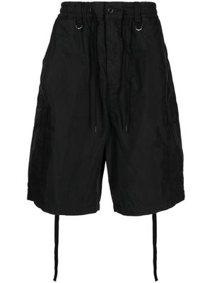 Mastermind World logo-print drawstring-waist shorts - Black
