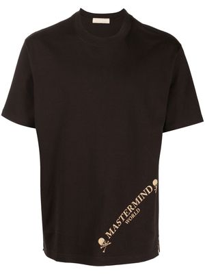 Mastermind World logo-print short-sleeve T-shirt - Brown