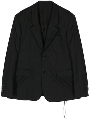 Mastermind World skull-embroidered wool blazer - Black