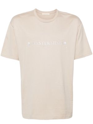 Mastermind World skull-print cotton T-shirt - Neutrals