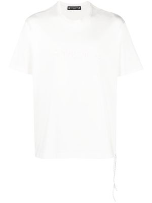 Mastermind World skull-print cotton T-shirt - White