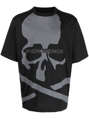 Mastermind World skull-print short-sleeved T-shirt - Black