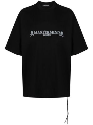 Mastermind World skull short-sleeve cotton T-shirt - Black