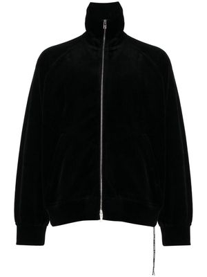 Mastermind World zip-up velour sweatshirt - Black