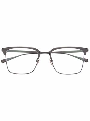 Masunaga Waldorf square-frame glasses - Black