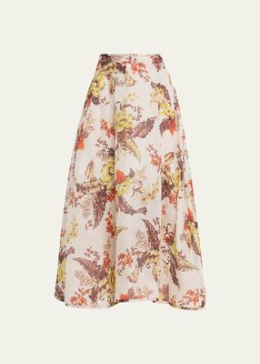 Matchmaker Floral Flare Maxi Skirt