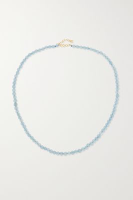 Mateo - 14-karat Gold Aquamarine Necklace - one size