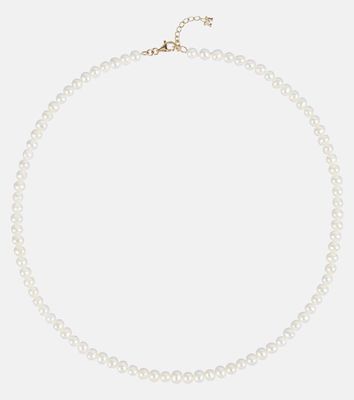 Mateo 14kt gold choker with pearls