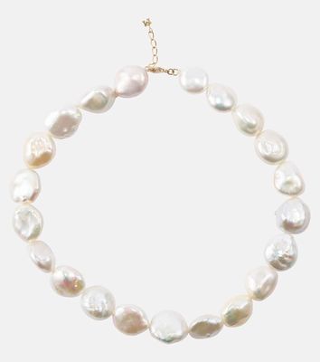 Mateo 14kt gold necklace with pearls