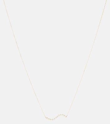 Mateo 14kt gold wave necklace with diamonds